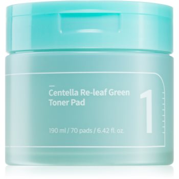 Numbuzin No. 1 Centella Re-Leaf Green Toner Pad dischete de tonifiere pentru netezirea pielii - imagine 2